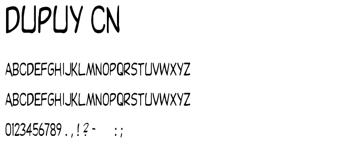 Dupuy Cn font